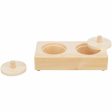 2-In-1 Treat Dispenser Toy for Pets Trixie Wood 14 × 3 × 7 CM on Sale