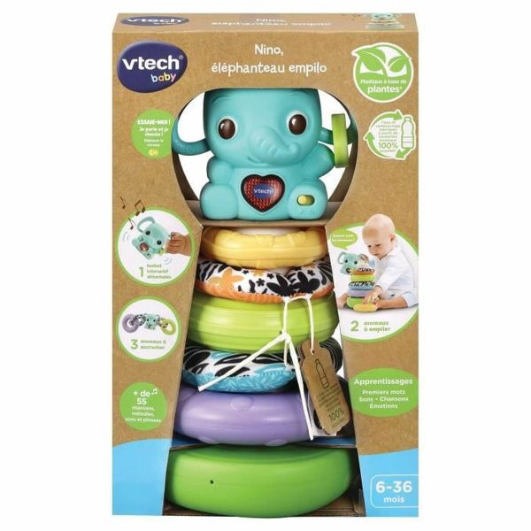 Dog toy Vtech Baby NINO, ÉLÉPHANTEAU EMPILO 3 EN 1 Supply