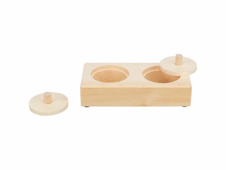 2-In-1 Treat Dispenser Toy for Pets Trixie Wood 14 × 3 × 7 CM on Sale