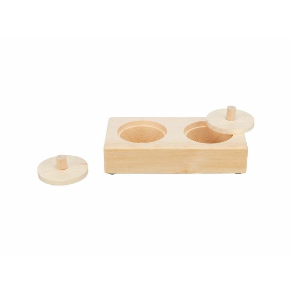 2-In-1 Treat Dispenser Toy for Pets Trixie Wood 14 × 3 × 7 CM on Sale