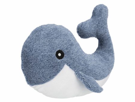 Soft toy for dogs Trixie Brunold Polyester Plush Paper Crunch Whale 25 cm Discount