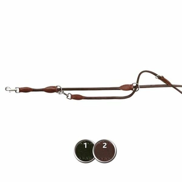 Adjustable dog leash Trixie Active Dark brown 2 m S M Supply