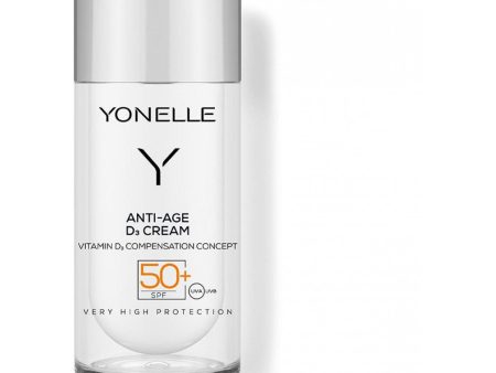 Yonelle Anti Age D3 Cream SPF 50+ Apsauginis veido kremas nuo saulės, 30ml Sale