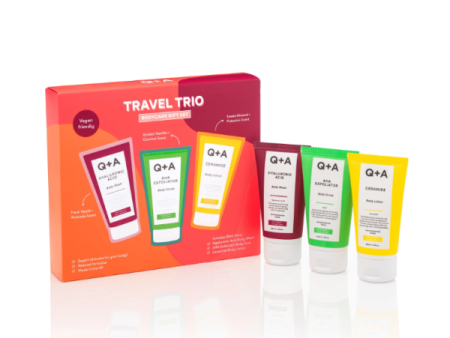 Q+A Travel Trio Bodycare Gift Set Kūno priežiūros priemonių rinkinys, 3x50ml Online now