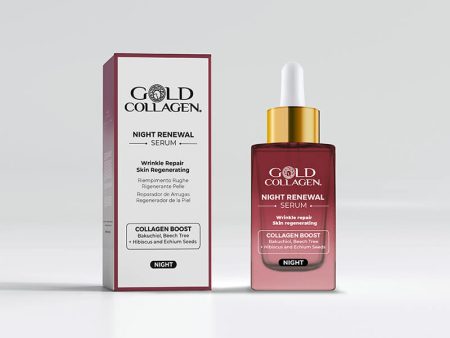 Gold Collagen naktinis atsinaujinimą skatinantis serumas (Night Renewal) For Discount