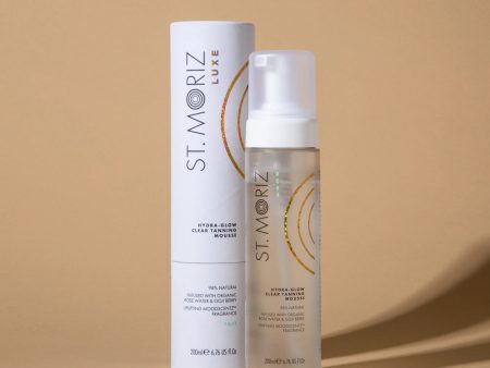 St Moriz LUXE Hydra Glow skaidrios įdegio putos FAST, 200 ml Online Hot Sale