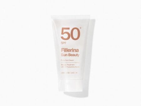 Fillerina Sun Beauty Veido kremas nuo saulės – SPF 50+ su Fillerina® 12 Hialurono rūgščių molekulėmis For Sale