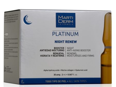 MARTIDERM ATKURIAMOSIOS NAKTINĖS VEIDO AMPULĖS NIGHT RENEW, 30 AMP. Online Sale