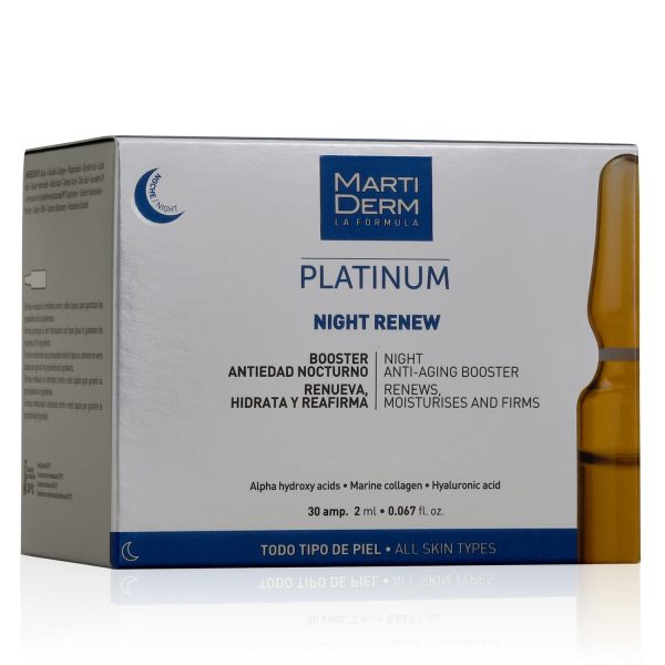 MARTIDERM ATKURIAMOSIOS NAKTINĖS VEIDO AMPULĖS NIGHT RENEW, 30 AMP. Online Sale