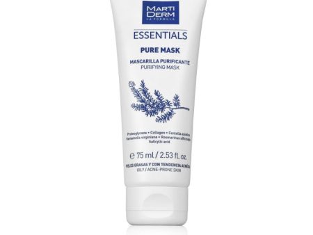 MARTIDERM BALTOJO MOLIO KAUKĖ RIEBIAI   SPUOGUOTAI VEIDO ODAI PURE MASK, 75 ML For Sale