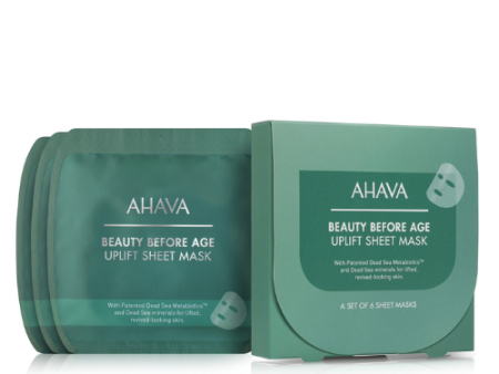 Ahava BEAUTY BEFORE AGE UPLIFT Stangrinamosios lakštinės kaukės, 6 vnt. Discount