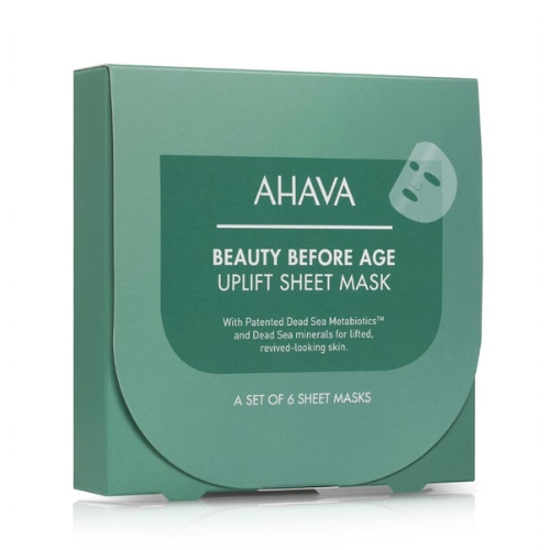 Ahava BEAUTY BEFORE AGE UPLIFT Stangrinamosios lakštinės kaukės, 6 vnt. Discount