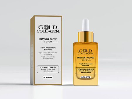 Gold Collagen greito poveikio spindesį suteikiantis serumas (Instant Glow) Online Hot Sale