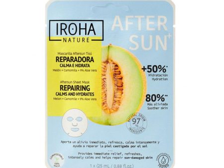 Atkuriamoji veido kaukė Iroha Nature Aftersun Sheet Mask Repairing Melon Calms & Hydrates, MTIN31 For Discount