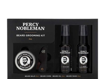 Percy Nobleman Beard Grooming Kit Barzdos priežiūros rinkinys, 1 vnt. Online Hot Sale