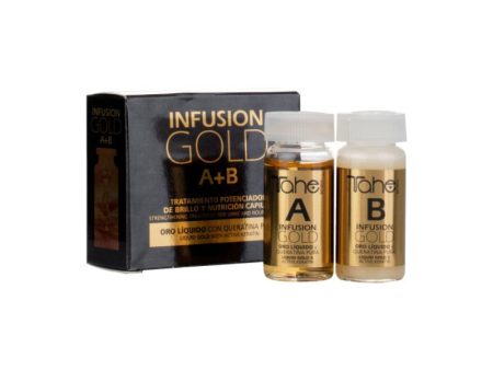 Plaukus stiprinanti ir maitinanti priemonė Infusion Gold A+B TAHE, 2 x 10 ml Hot on Sale