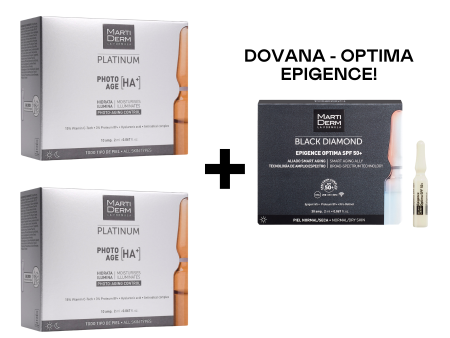 Perkant 2 MARTIDERM PHOTO AGE HA (10 vnt.) pakuotes, DOVANA -  EPIGENCE OPTIMA SPF 50+ AMPULĖS (10 vnt.) on Sale