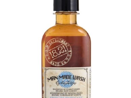 Daugiafunkcė priemonė vyrams 3 in 1: stiprinamasis šampūnas, kondicionierius ir kūno prausiklis viename 18.21 Man Made Wash Absolute Mahogany WSH3AMN, 100 ml Online Sale