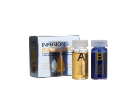 Plaukus stiprinanti ir geltoną atspalvį neutralizuojanti priemonė Infusion Gold A+B Radiance TAHE, 2 x 10 ml Fashion